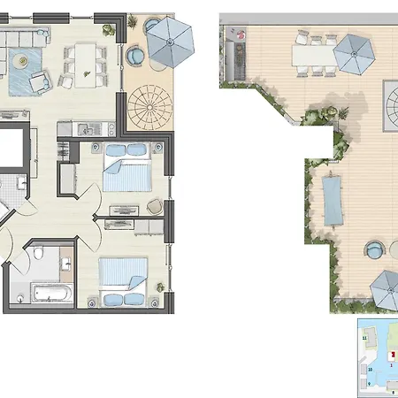 Apartmán Yachthafen - Und Penthouses *