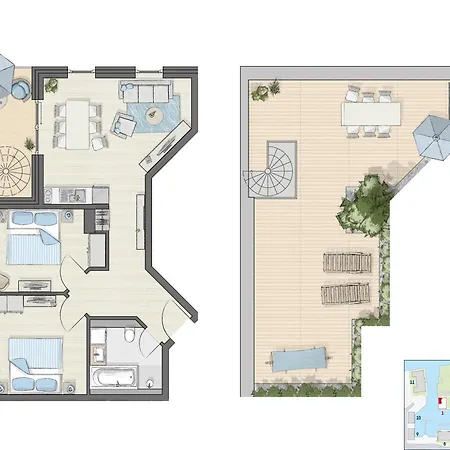 Apartmán Yachthafen - Und Penthouses